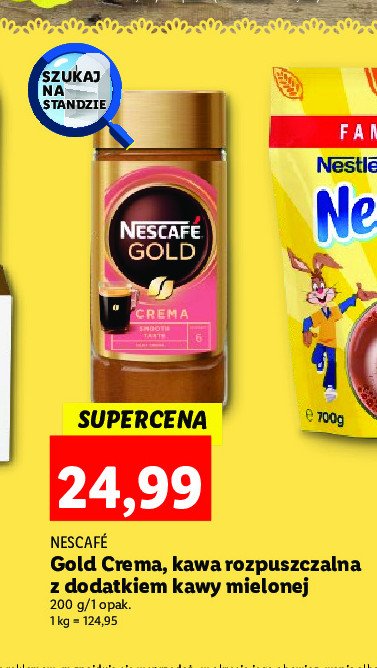Kawa smooth Nescafe gold crema promocje