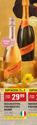 Wino musujące Mionetto Prosecco 750ml promocja w Biedronka