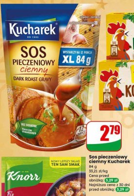Sos pieczeniowy ciemny Kucharek promocja w Dino