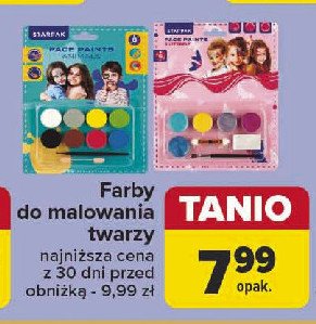 Farby do malowania twarzy Starpak promocja