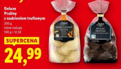 Praliny z nadzieniem truflowym różne rodzaje promocja w Lidl
