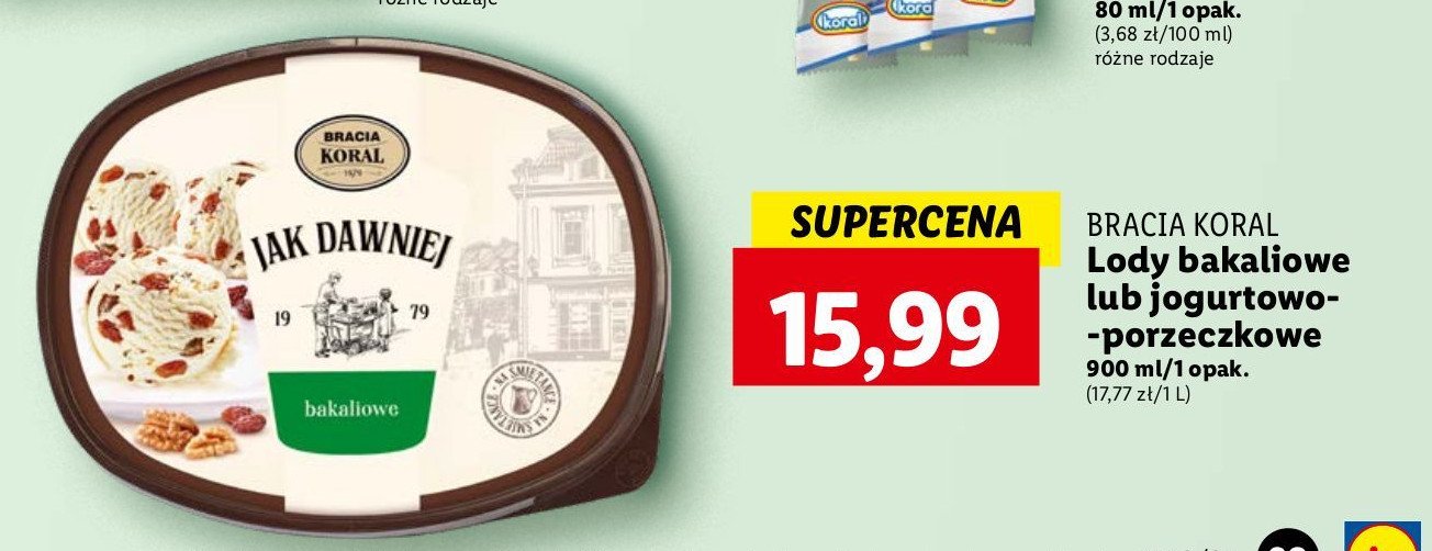 Lody jogurtowe z sorbetem z czarnej poreczki Bracia koral lody jak dawniej promocja