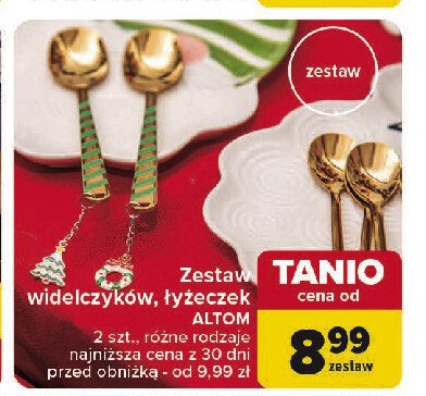 Łyżeczki świąteczne Altom design promocja w Carrefour