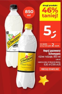 Napój gazowany Schweppes różne rodzaje 850 ml promocja w Dealz