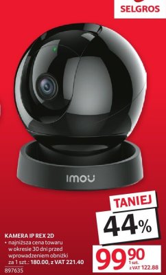 Kamera IP REX 2D IMOU promocja w Selgros