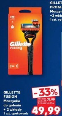 Maszynka + 2 wkłady Gillette fusion 5 promocja