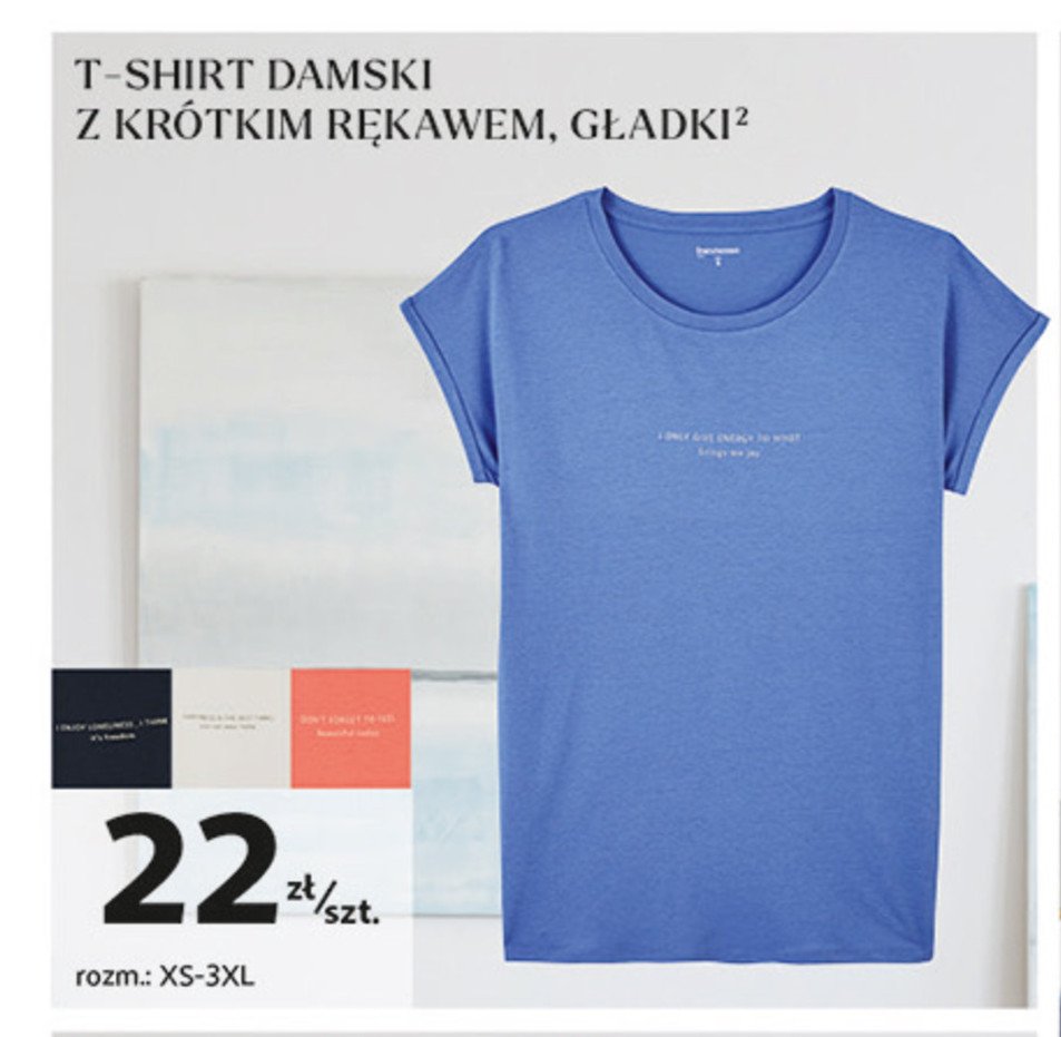 T-shirt damski z krótkim rękawem promocja