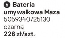 Bateria umywalkowa Maza czarna promocja w Castorama