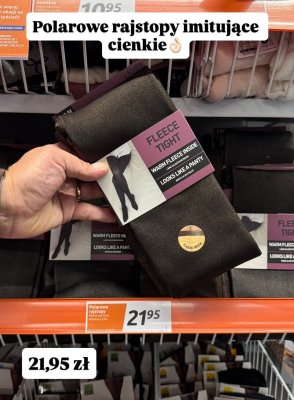 Rajstopy polarowe damskie rozmiary S-XL promocja w Action