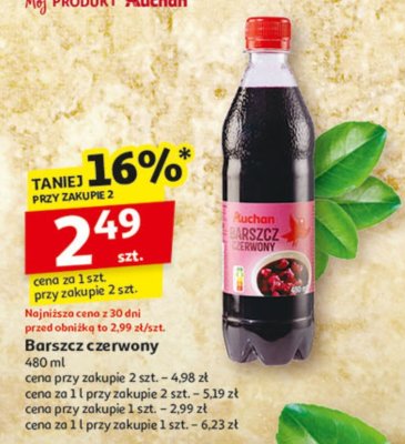 Barszcz czerwony promocja w Auchan