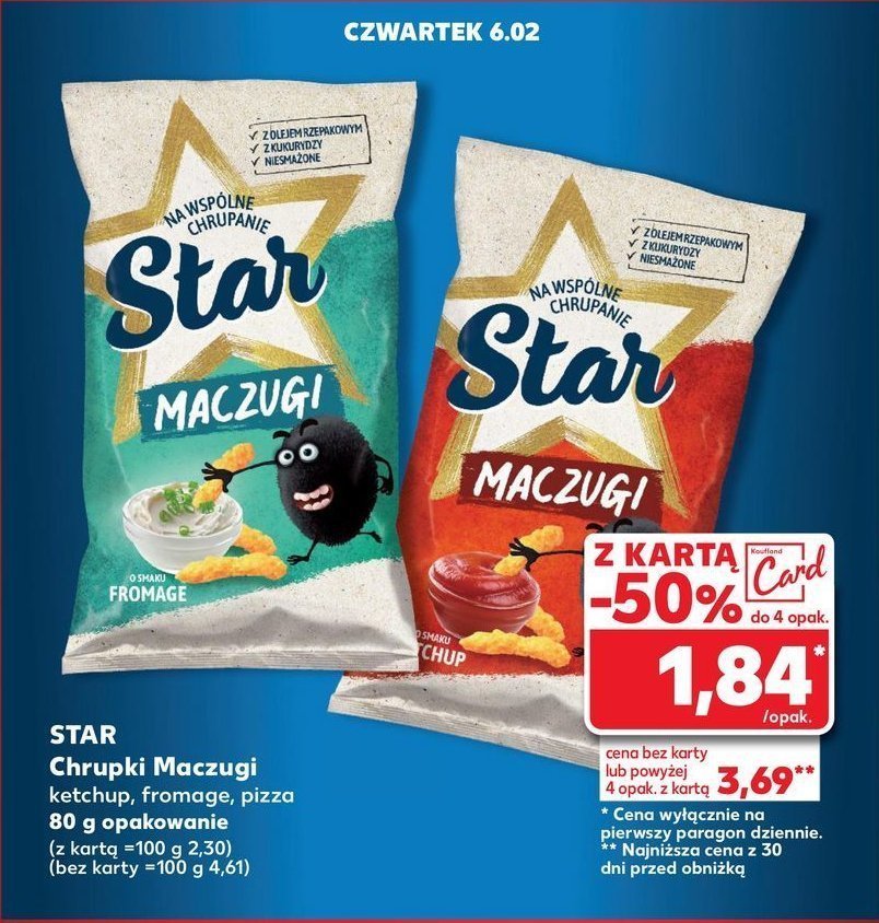 Chrupki maczugi fromage Star promocja