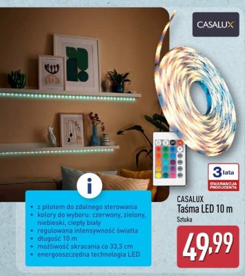 Taśma LED 10 m promocja w Aldi
