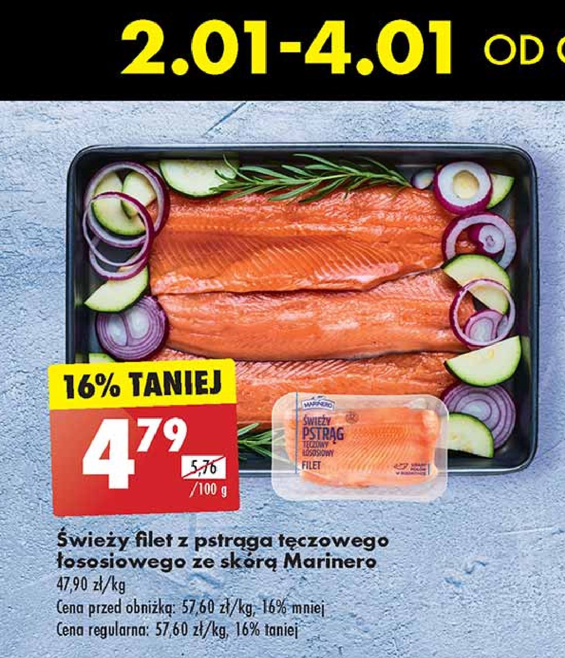 Pstrąg tęczowy łososiowy Marinero promocja