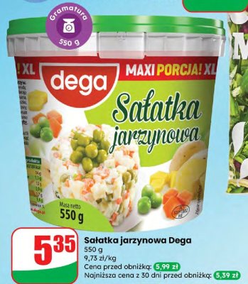 Sałatka jarzynowa Dega promocja w Dino