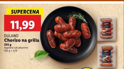 Kiełbasa wieprzowa chorizo łagodna Dulano promocja