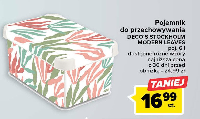 Pojemnik deco's stockholm 6 l Curver promocja