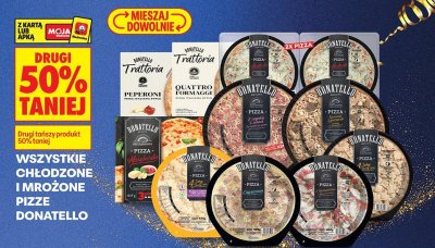 Pizza chłodzona Donatello Trattoria Quattro Formaggi promocja w Biedronka