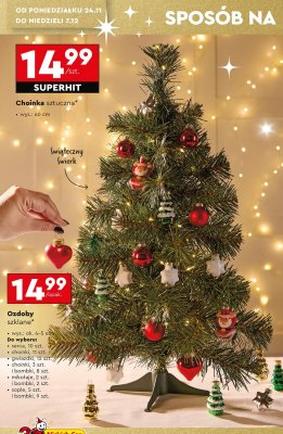 Ozdoby szklane serca 10 szt. promocja w Biedronka