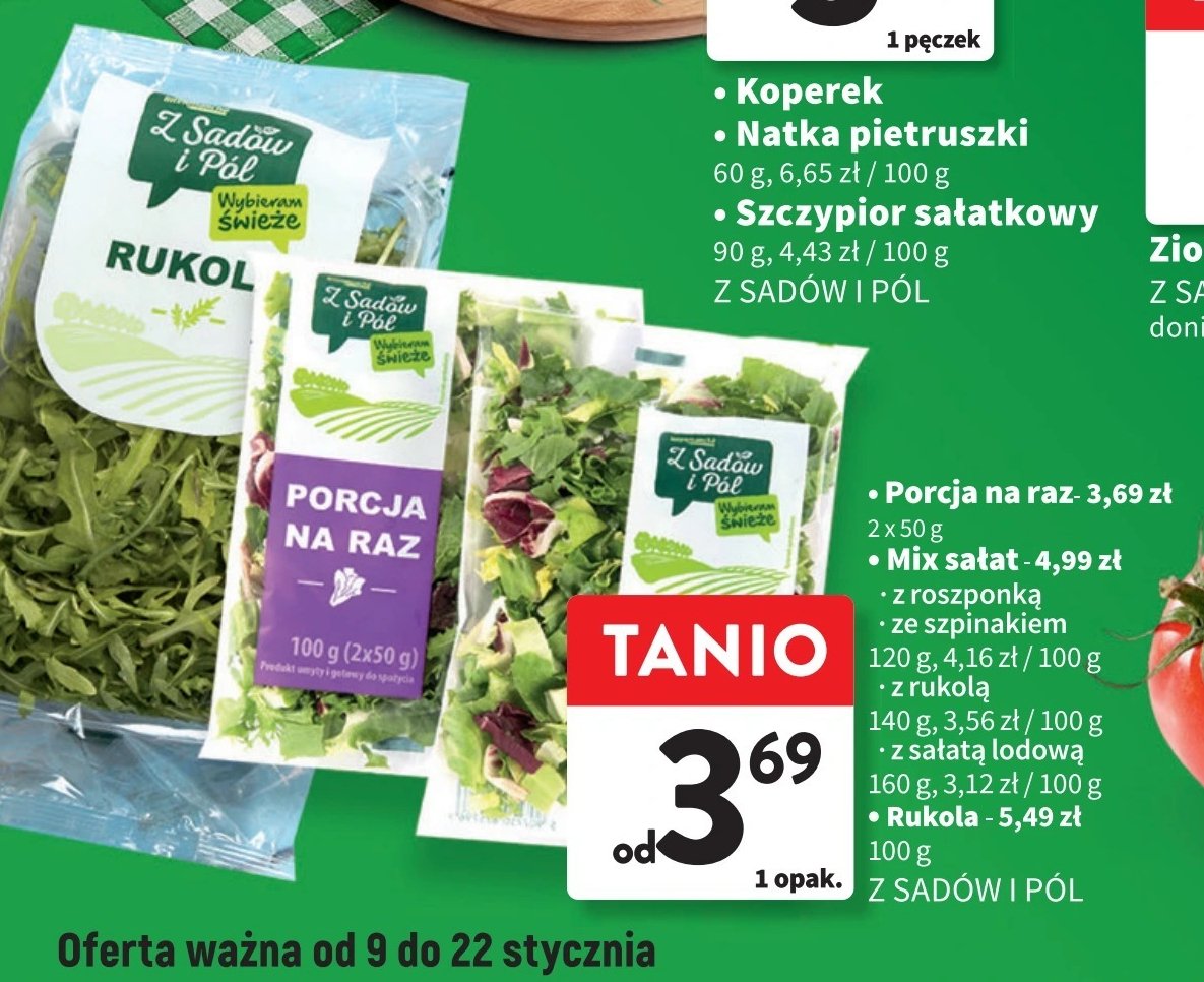 Rukola Z sadów i pól promocja w Intermarche