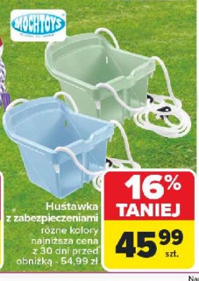 Huśtawka z zabezpieczeniem Mochtoys promocja