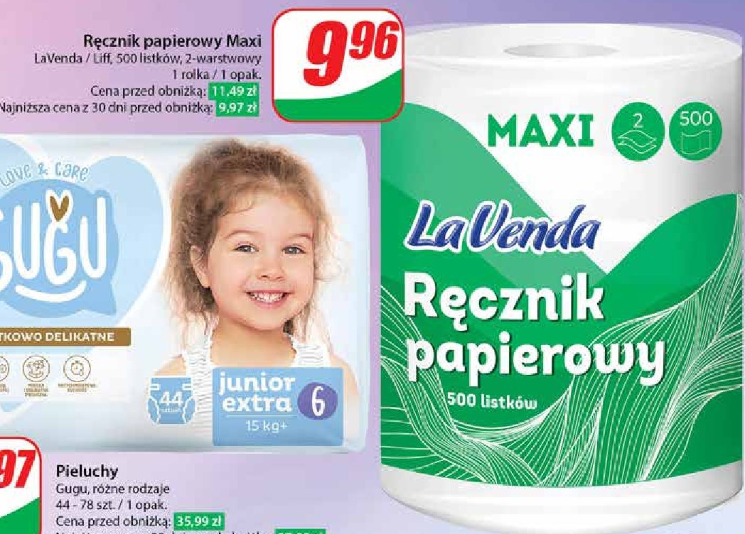 Ręcznik papierowy maxi Lavenda promocja