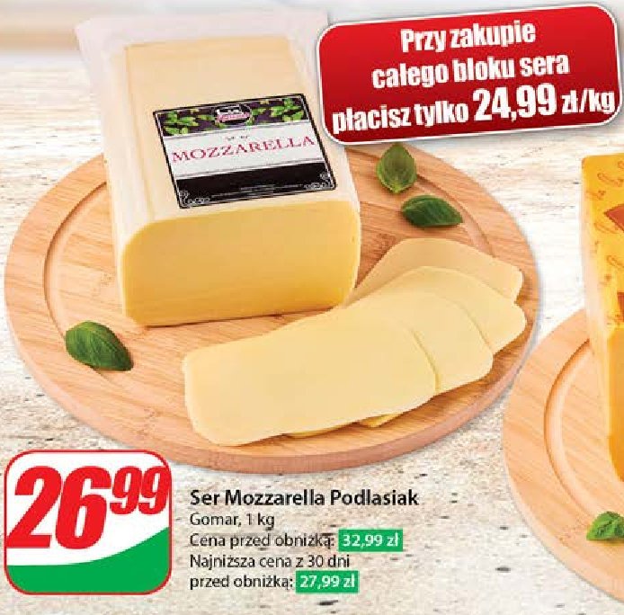 Ser mozzarella Gomar promocja