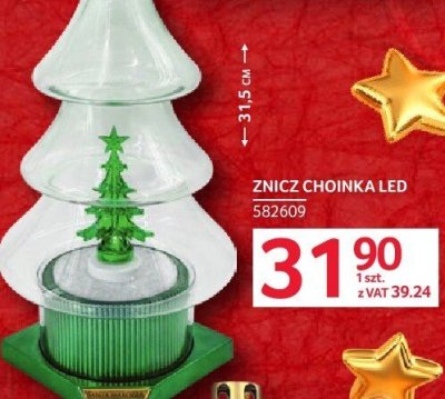 Znicz choinka LED promocja w Selgros