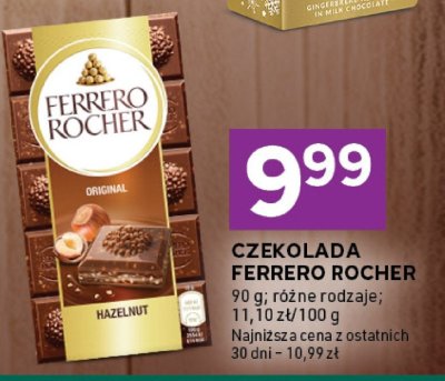 Czekolada Ferrero Rocher różne rodzaje promocja w Stokrotka