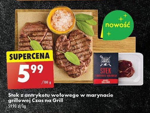 Stek wołowy w marynacie grillowej Czas na grill promocja