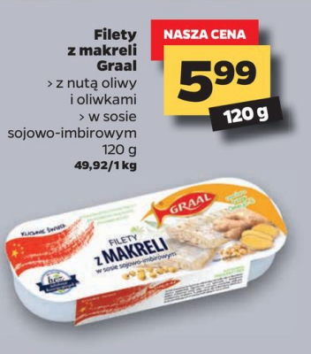 Filety z makreli w sosie sojowo-imbirowym Graal promocja