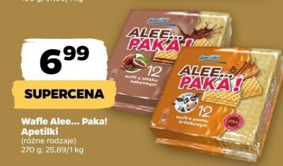 Wafle Alee... Paka! Apetitki 270 g promocja w Netto