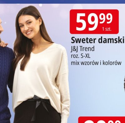 Sweter damski J&I Trend promocja w Leclerc