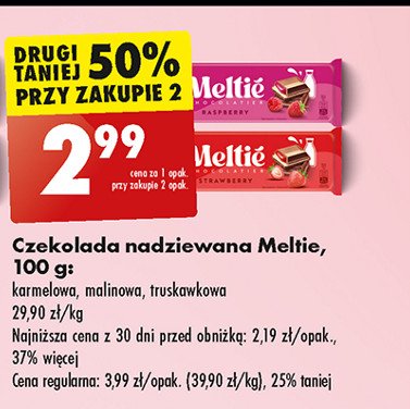 Czekolada karmelowa Meltie promocja