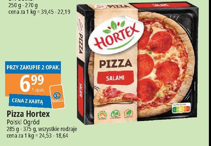 Pizza salami Hortex promocja