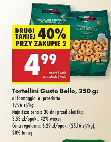 Tortellini z serem Gustobello promocja w Biedronka