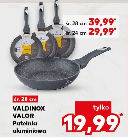 Patelnia valor 20 cm Valdinox promocja w Kaufland