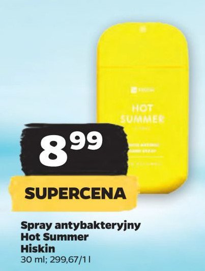 Spray do dezynfekcji rąk Hiskin hot summer promocja