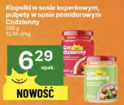 Klopsy w sosie koperkowo-pomidorowym Codzienny promocja w Delikatesy Centrum