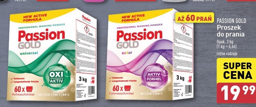 Proszek do prania color Passion gold promocja