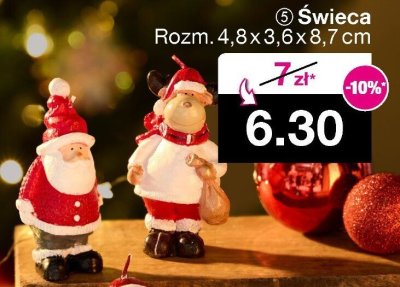 Świeca Rozm. 4,8 x 3,6 x 8,7 cm promocja w Woolworth