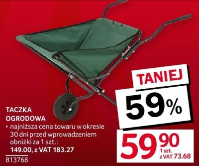 Taczka ogrodowa promocja w Selgros