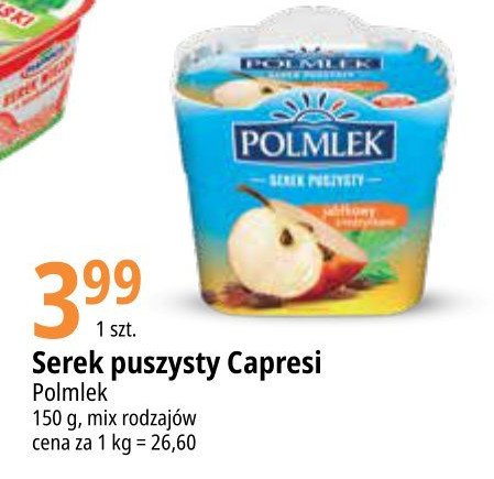 Ser capresi pieczone jab艂ko Polmlek promocja