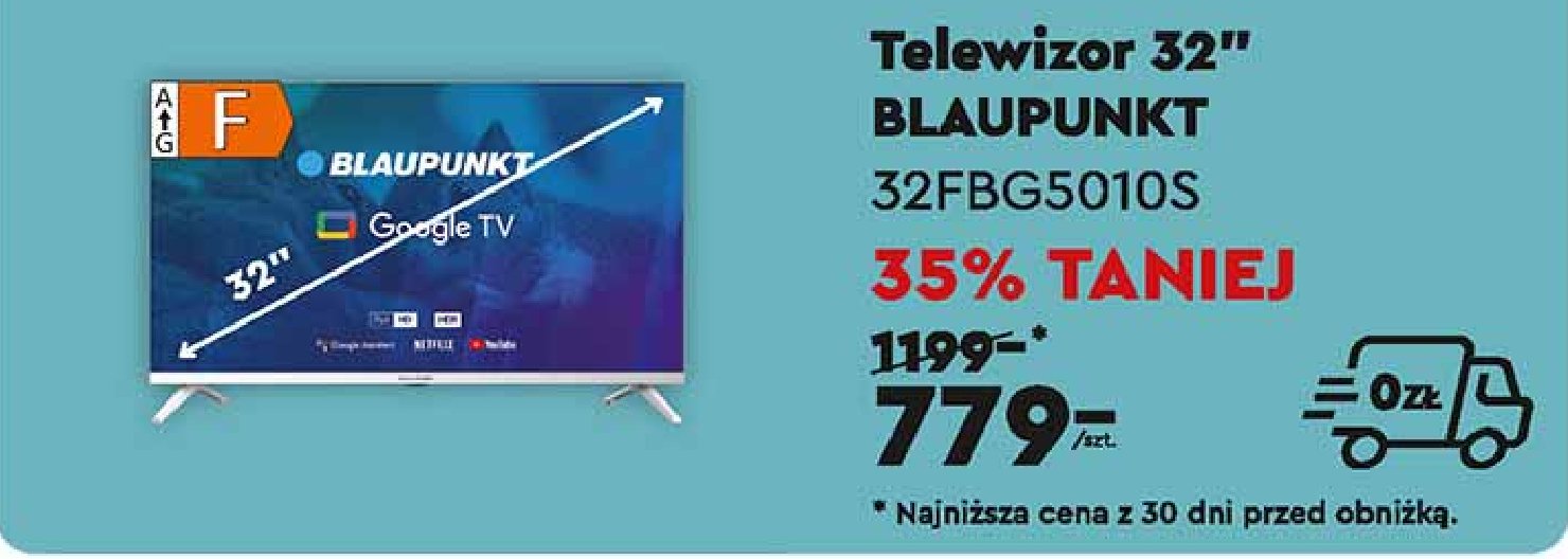 Telewizor 32" 32fbg5010s Blaupunkt promocja