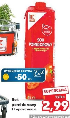 Sok pomidorowy 1 l promocja w Kaufland