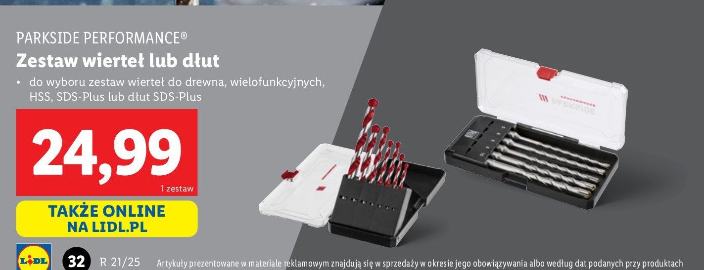 Zestaw wierteł do drewna Parkside promocja w Lidl