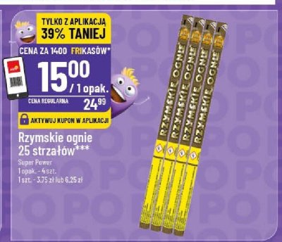 Rzymskie ognie 25 strzałów Super Power promocja w POLOmarket