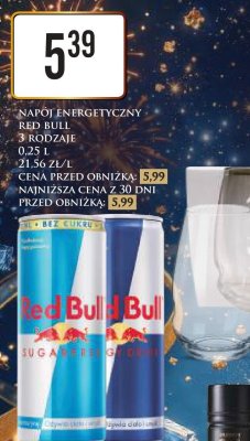 Napój energetyczny Red Bull promocja w Dino