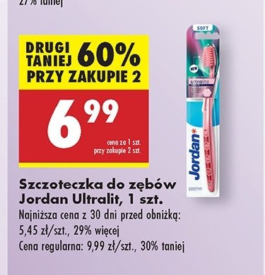 Szczoteczka do zębów ultra soft Jordan ultra lite promocja