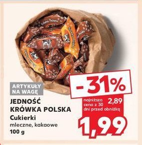 Cukierki krówka polska kakaowa Jedność promocja w Kaufland