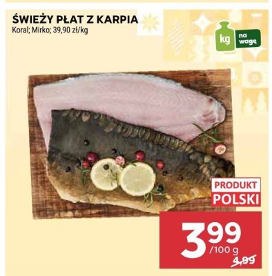 Świeży płat z karpia Mirko promocja w Stokrotka